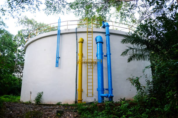 istock Water tanks in the jungle 864338486