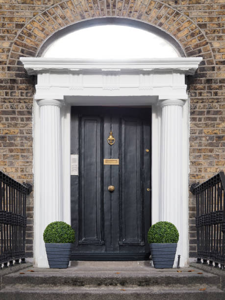 istock Georgian Black Door - Dublin, Ireland 864339024