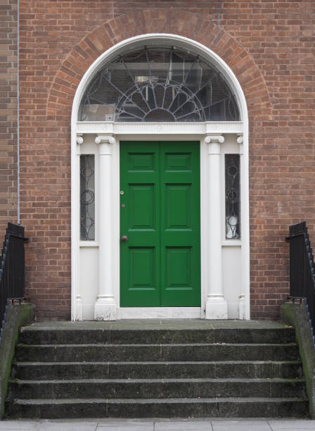 istock Georgian Green Door - Dublin, Ireland 864339680