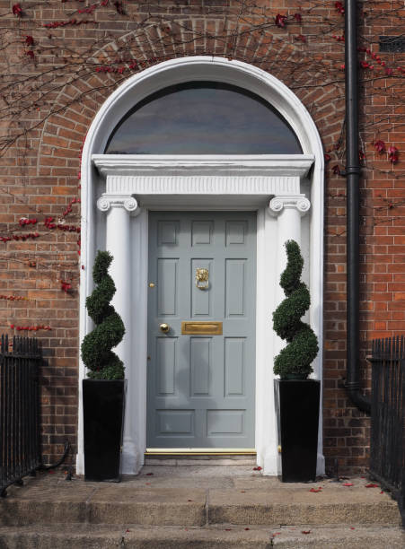 istock Georgian Grey Door - Dublin, Ireland 864341938