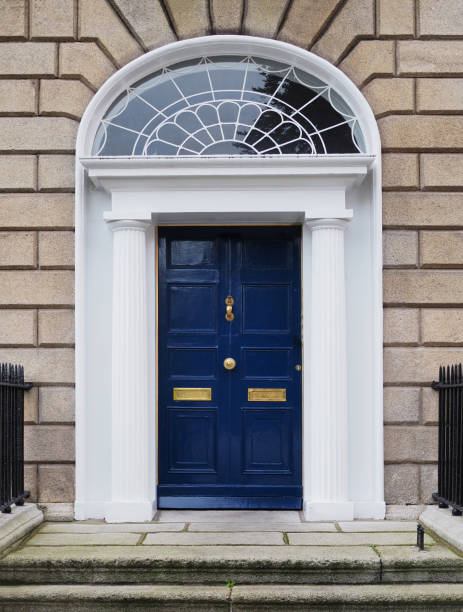 istock Navy Blue Georgian Door - Dublin, Ireland 864342434