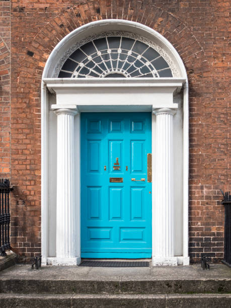 istock Teal Georgian Door - Dublin, Ireland 864342548