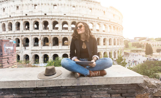 istock Woman sitting legs crossed and resting 864345768