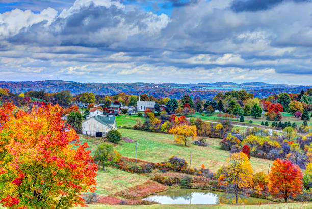 istock Rural Town Autumn 864358210