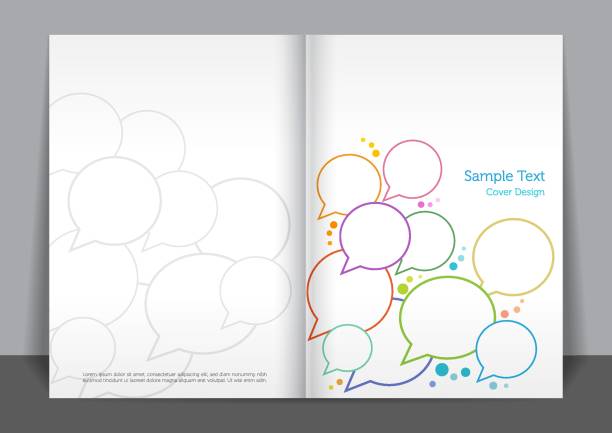 illustrations, cliparts, dessins animés et icônes de speech bubble cover design - web forum