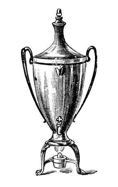 istock Antique household book engraving illustration: Coffee pot 864388548
