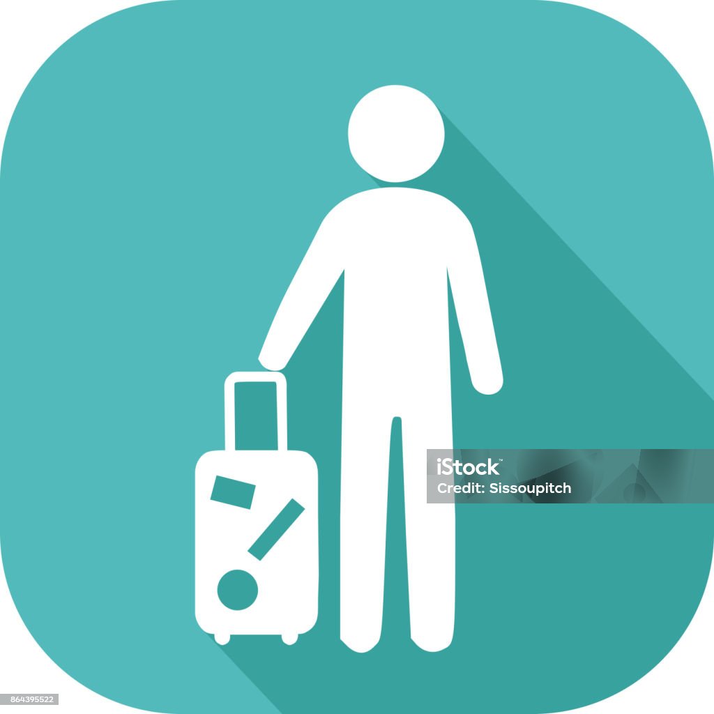 Icono de salida de vacaciones - arte vectorial de Aeropuerto libre de derechos