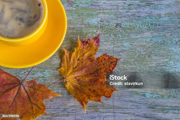 Autumne Concept Stock Photo - Download Image Now - Autumn, Backgrounds, Coffee - Drink
