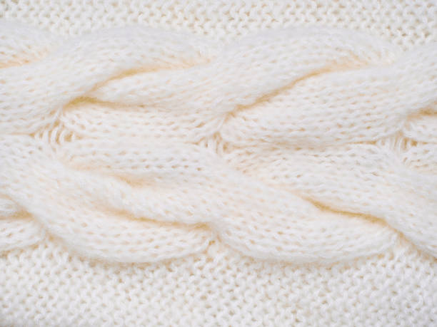 istock Christmas background of white knitting pattern 864401820