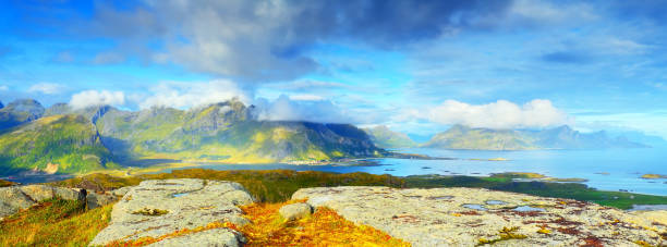 istock Lofoten rocks and mountains 864403920