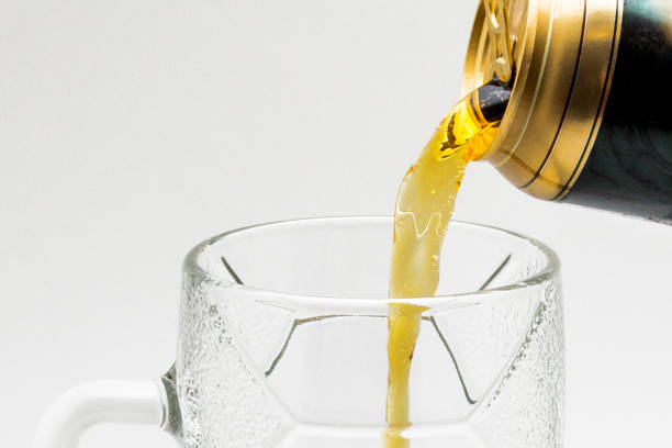 istock Aluminum can of beer on white background 864408838