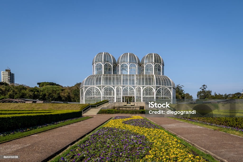 Invernadero del jardín botánico - Curitiba, Paraná, Brasil, Curitiba - Foto de stock de Curitiba libre de derechos