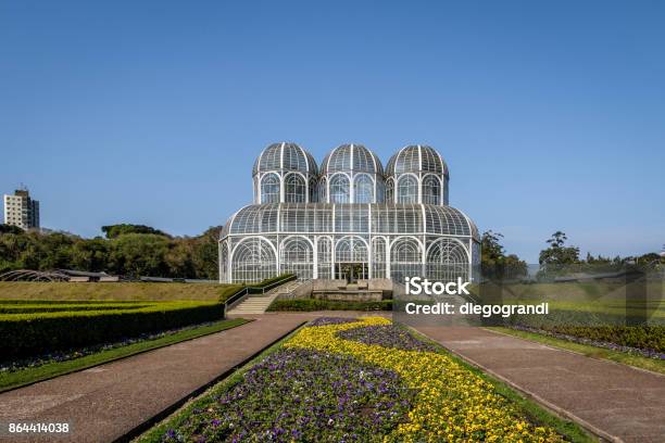 Invernadero Del Jardín Botánico Curitiba Paraná Brasil Curitiba Foto de stock y más banco de imágenes de Curitiba