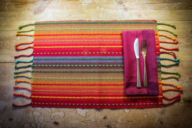 Brightly colored genuine casual place setting American Southwest inspiration