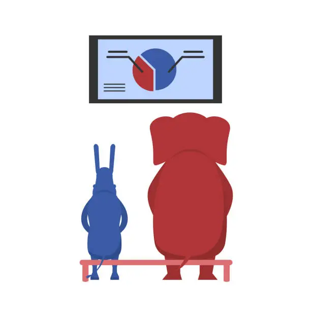 Vector illustration of USA election theme