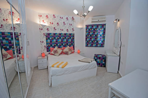 istock Bedroom interior design in apartment home 864417934
