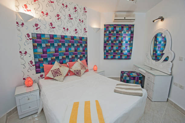 istock Bedroom interior design in apartment home 864418228