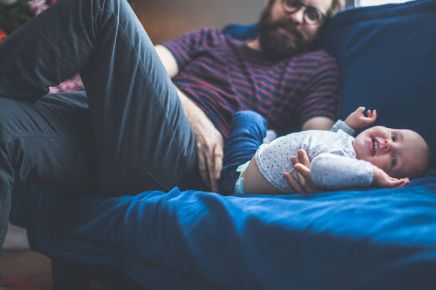 istock Christmas family at home 864420258