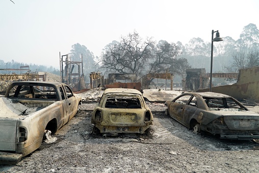 Images inside the Fountaingrove neighborhood of Santa Rosa in the days after the Tubbs fire swept through Oct. 8/9.