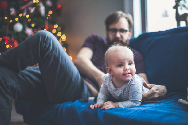 istock Christmas family at home 864421326