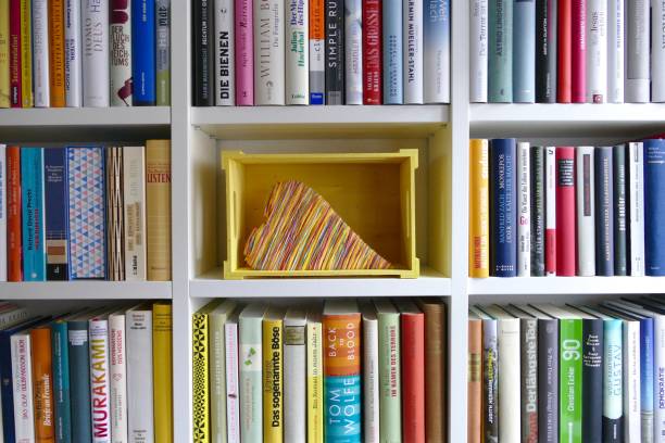 istock Organizing the Ibrary: yellow box presenting coloful heart 864422324