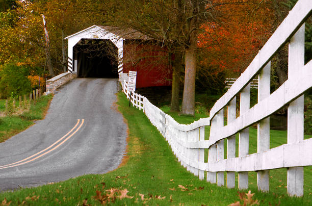One of a few remaining covered bridges left.This one is still in use and located in Central Ohio.
