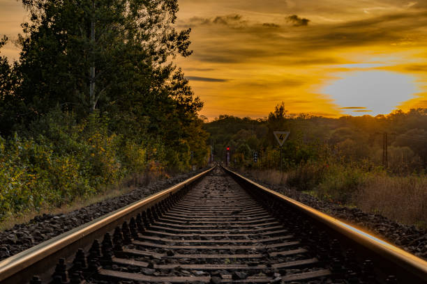 istock Railway track near Bakov nad Jizerou station 864434002