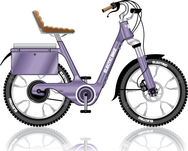 Electric Bicycle vector illustration Electric Bicycle vector illustration electric bicycle motor ebike stock illustrations