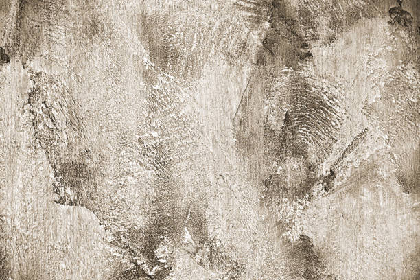 Texture of gray concrete wall. Plasterwork of interior design.