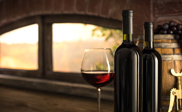 istock Red wine tasting in the winery cellar 864436570