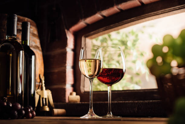 istock Tasting delicious wines in the cellar 864436754