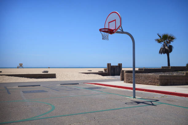 istock outdoor basketball hoop 864437204