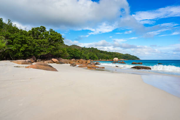 istock Paradise beach at anse lazio on the seychelles 864437244