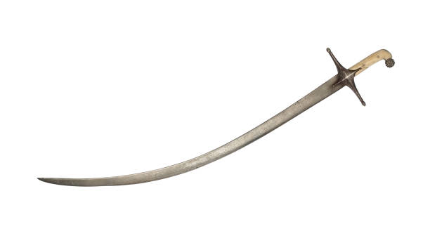 istock Medieval saber isolated on white background. Clipping path. 864441754