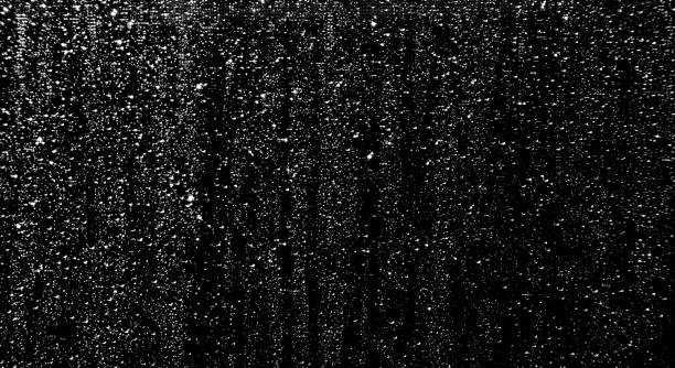 istock Heavy rain on black background with copy space 864443568