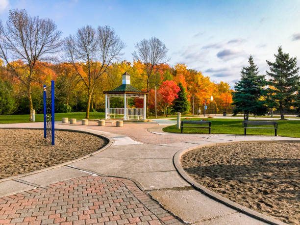 istock Children's Playground in Autumn 864444164