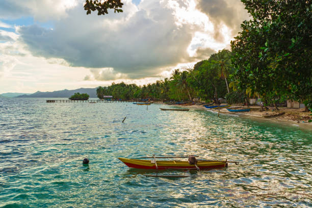 istock Small willage in Raja Ampat, West Papua, Indonesia. 864444522
