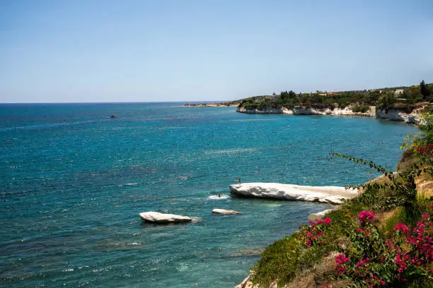 Photo of A scenic view to the bay near Governor's beach, between Larnaca and Limassol, Cyprus