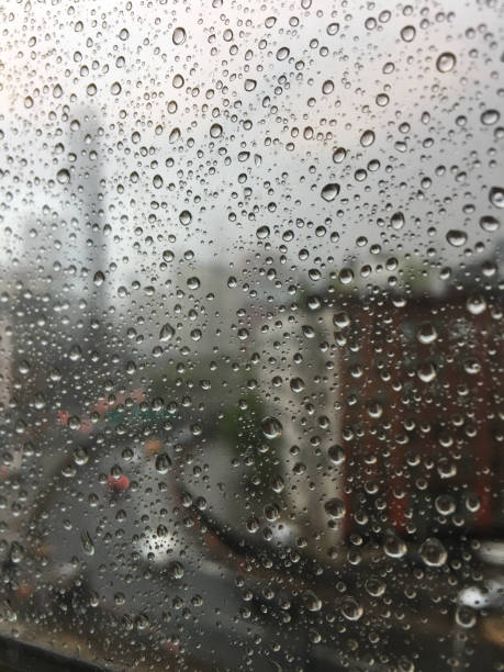 istock New York City as seen through a window with raindrops 864450700