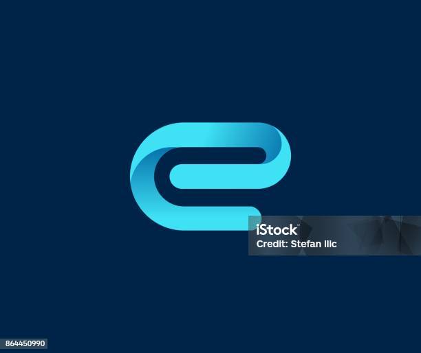 E Icon Stock Illustration - Download Image Now - Letter E, Logo, Abstract