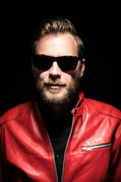 Intense portrait of a bearded man