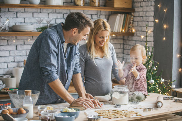 istock Family making cookies 864455818