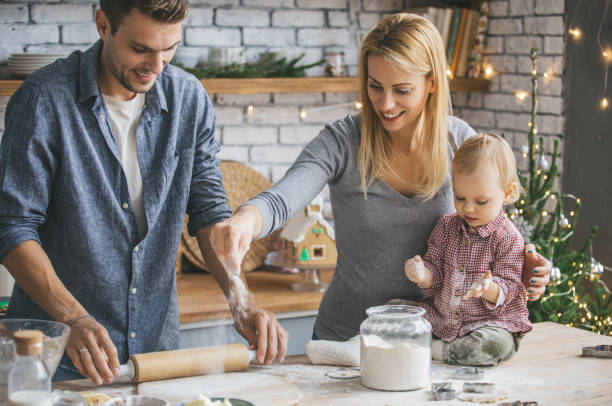 istock Family making cookies 864455858