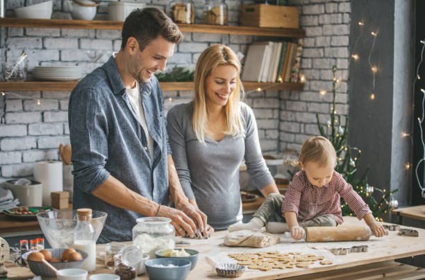 istock Family making cookies 864455894