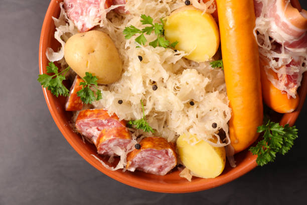 istock choucroute,sauerkraut with potato and meats 864457574