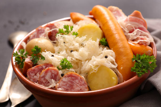 istock choucroute,sauerkraut with potato and meats 864457632