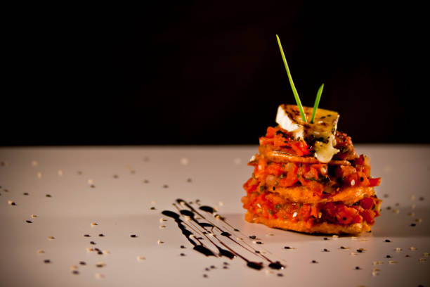 istock Seafood tower salad and tomato sauce 864458448