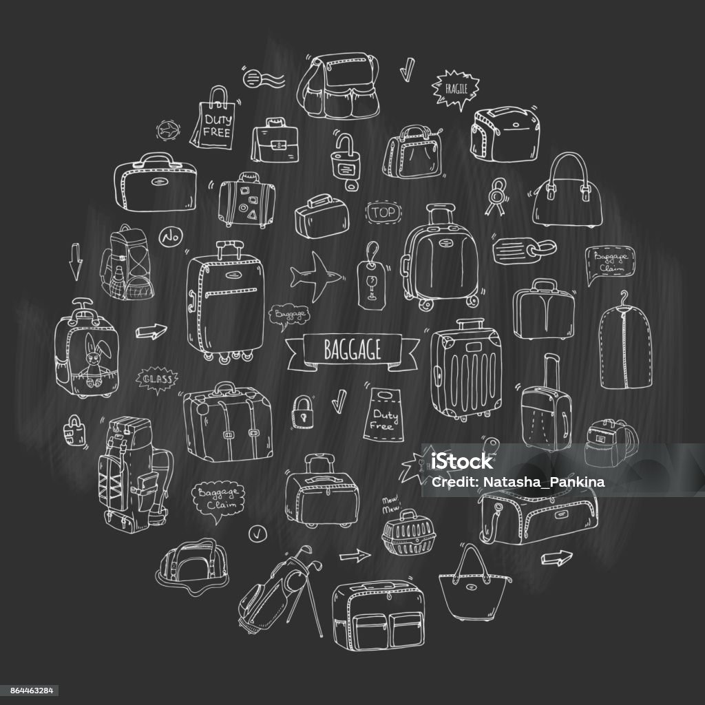 Baggage Graphics Baggage Stock Illustration - Download Image Now - Airport, Allowance ...