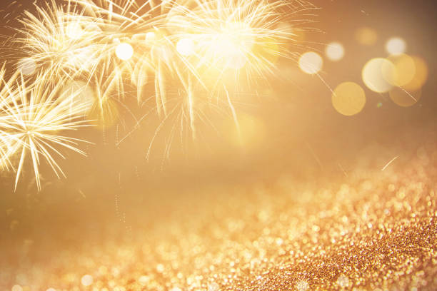 istock Background Fireworks at New Year Holiday 864468872