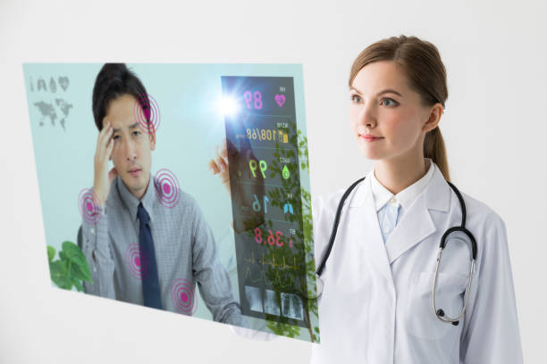 Remote medicine. Futuristic medical technology concept.